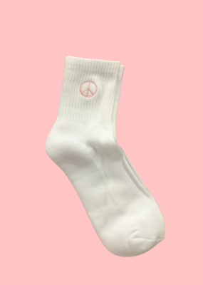 Brunette the Label Peace Sign Socks