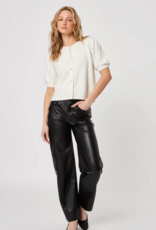 John and Jenn Arden Pearl Embellished Short Sleeve Knit