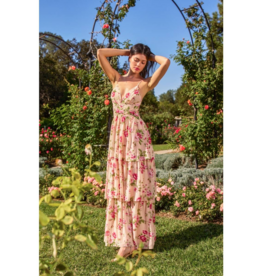 Dress Forum Sweet Emotion Ruched Ruffle Tiered Maxi Dress