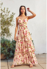 Dress Forum Sweet Emotion Ruched Ruffle Tiered Maxi Dress