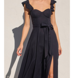 Dress Forum Heaven Sent Bustier Flutter Dress in Navy
