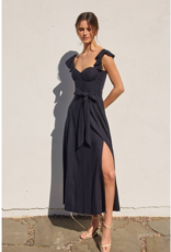 Dress Forum Heaven Sent Bustier Flutter Sleeve Dress in Navy