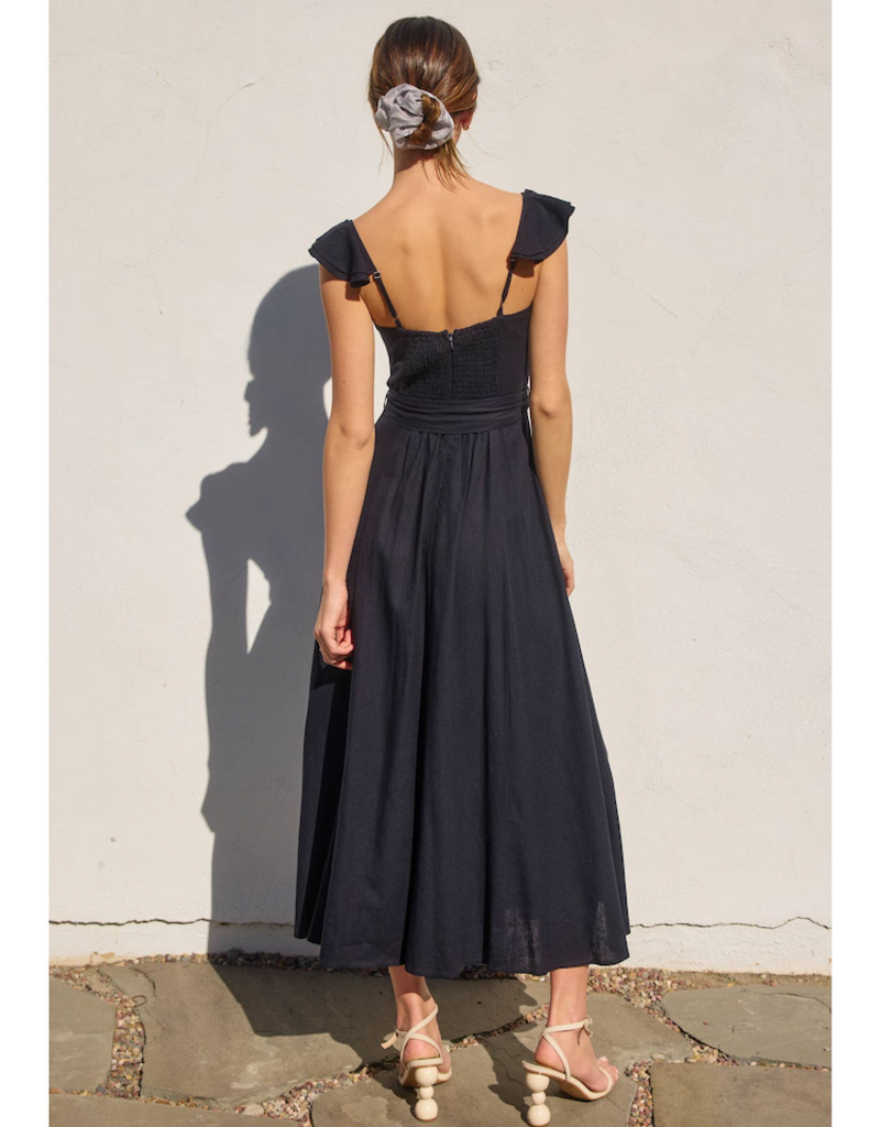 Dress Forum Heaven Sent Bustier Flutter Dress in Navy
