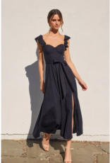 Dress Forum Heaven Sent Bustier Flutter Sleeve Dress in Navy
