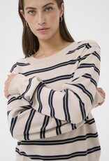 Part Two Yona Pullover in Dark Navy Stripe