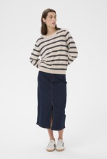 Part Two Yona Pullover in Dark Navy Stripe