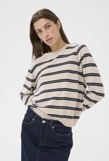 Part Two Yona Pullover in Dark Navy Stripe