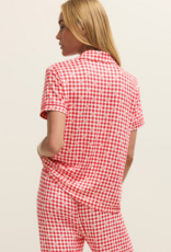Z-Supply Gingham PJ Top in Kiss Me Red