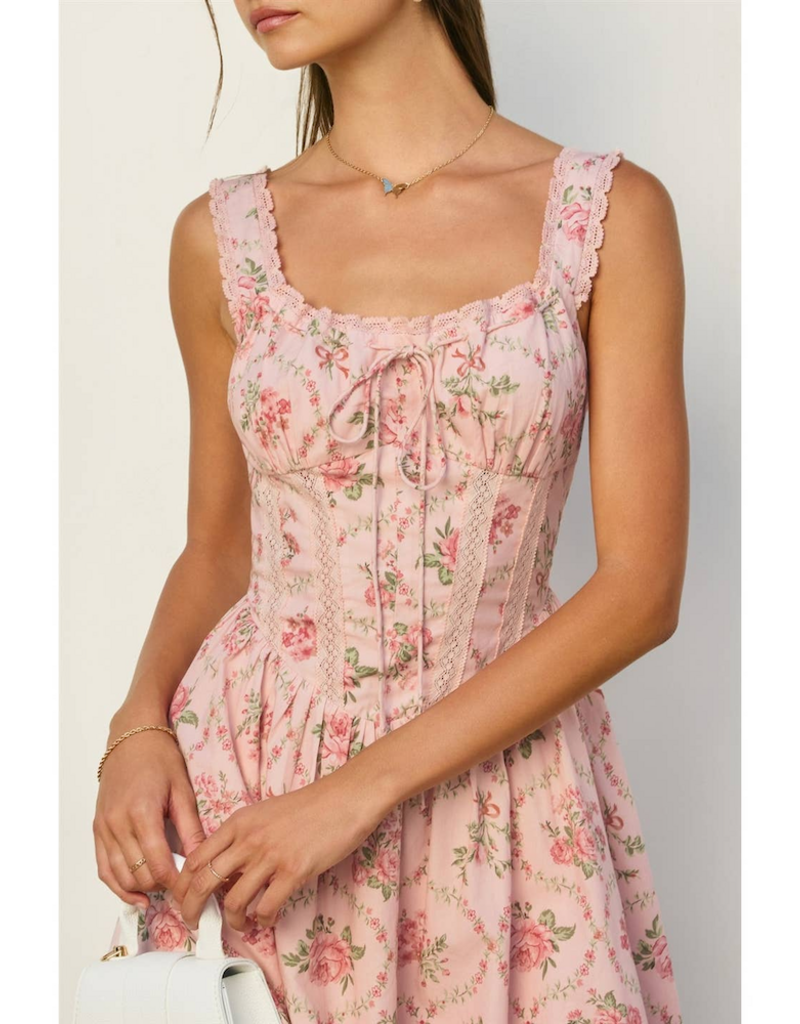 Dress Forum Cottage Charm Wide Strap Mini Dress in Romantic Garden