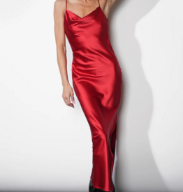 Greylin Isla Cowl Neck Satin Maxi *ONLY SMALL LEFT*
