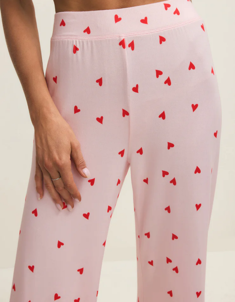 Z-Supply Luxe Heart Pant in Pink Marshmallow