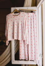 Z-Supply Luxe Heart Pant in Pink Marshmallow