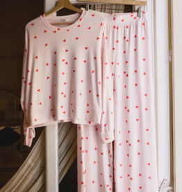 Z-Supply Luxe Heart Pant in Pink Marshmallow