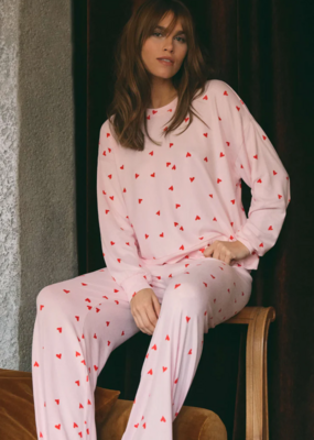 Z-Supply Luxe Heart Pant in Pink Marshmallow