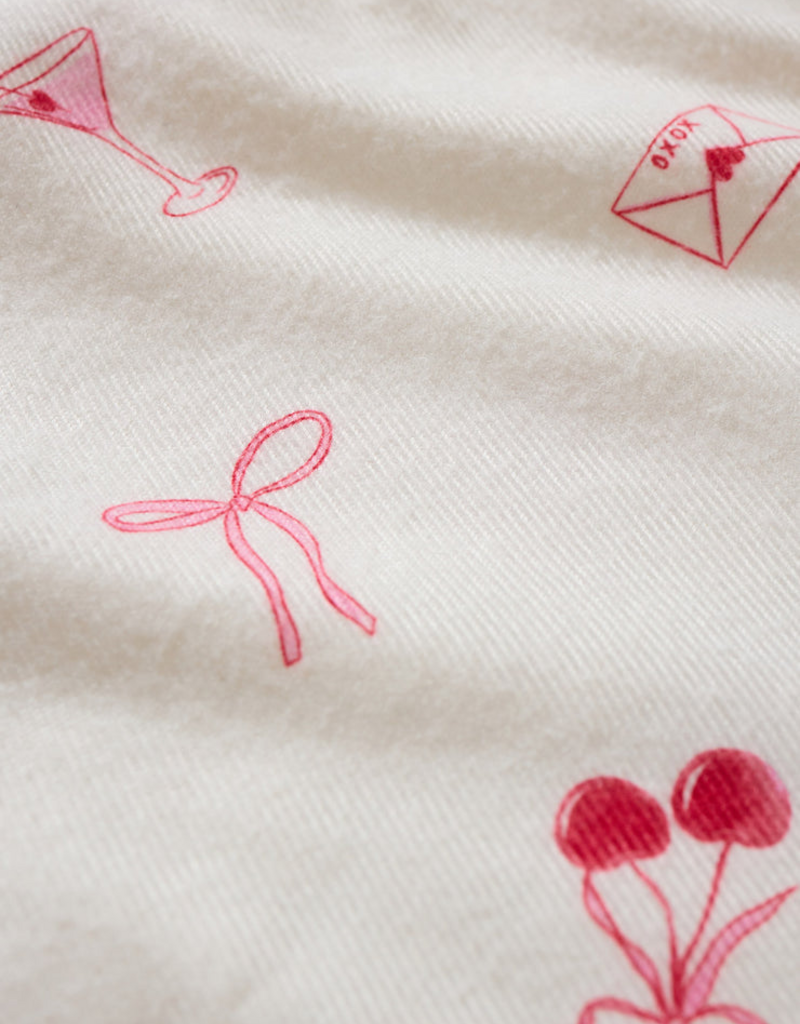 Z-Supply Mira Sweet Things Long Sleeve Top in Vanilla Ice