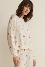 Z-Supply Mira Sweet Things Long Sleeve Top in Vanilla Ice