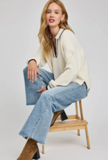 Gentle Fawn Tristan V-Neck Sweater in Cream