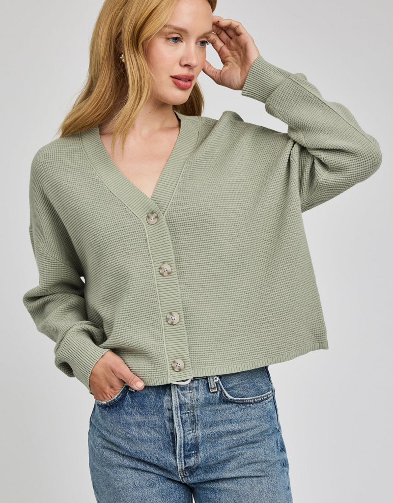 Gentle Fawn Joyce Cardigan in Cactus Green