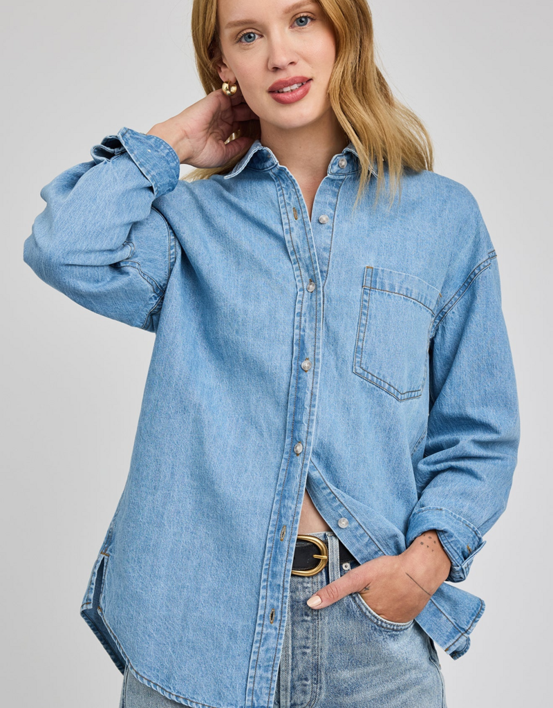 Gentle Fawn Whitney Denim Button Shirt (FINAL SALE)