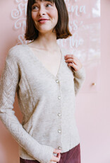 Molly Bracken Elora Heart Button Cardigan with Pointelle Detail Sleeve