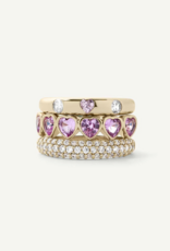 Olive & Piper Sweet Heart Rings (Set of 3)