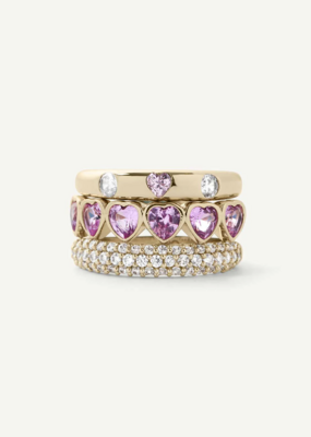 Olive & Piper Sweet Heart Rings (Set of 3)