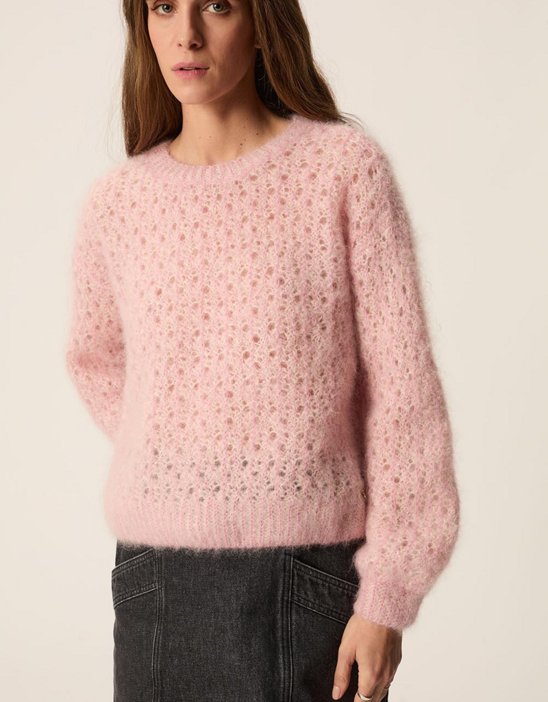 Des Petits Hauts Chimon Mohair Blend Pullover in Pommette