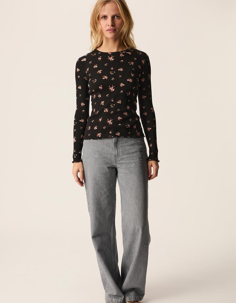 Des Petits Hauts Rosey Floral Long Sleeve Shirt