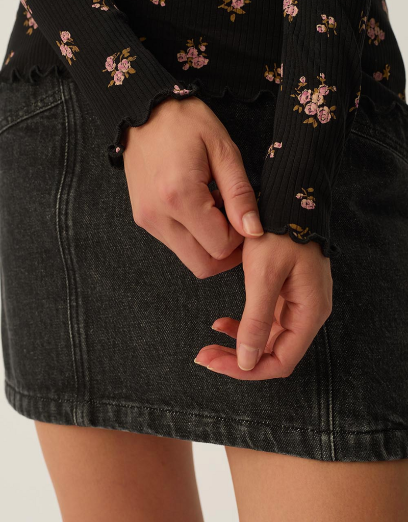 Des Petits Hauts Rosey Floral Long Sleeve Shirt