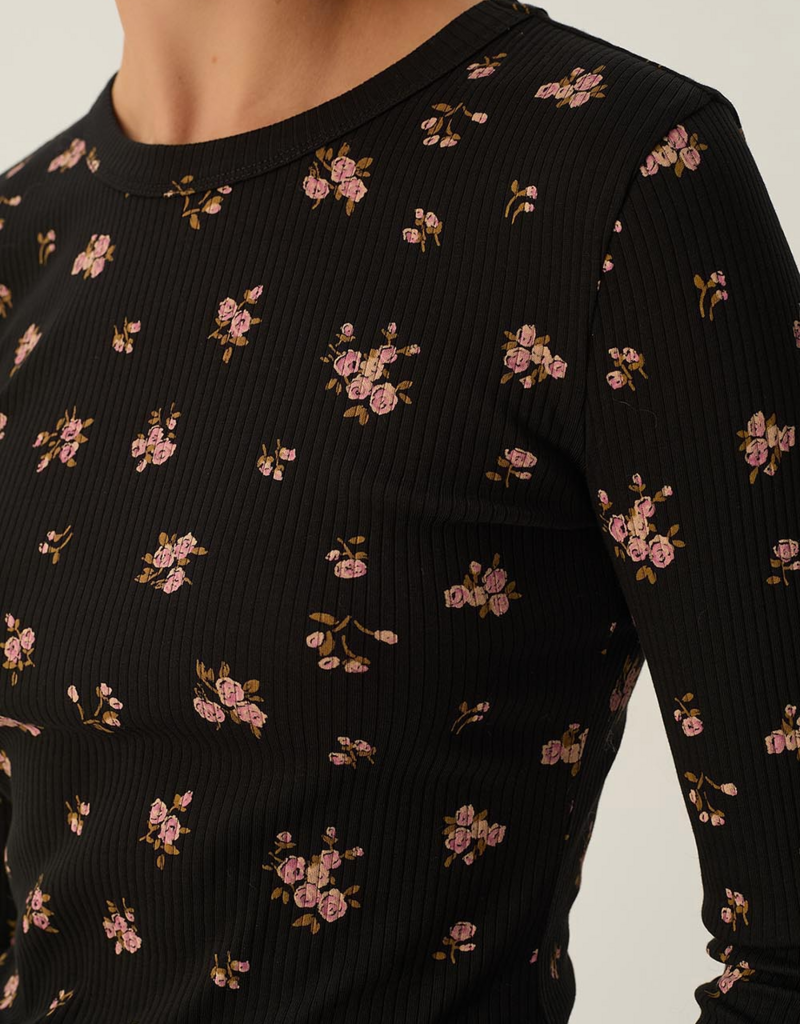 Des Petits Hauts Rosey Floral Long Sleeve Shirt
