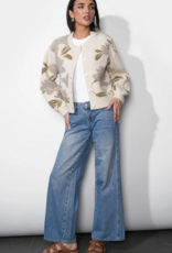 Greylin Skylar Cozy Floral Cardigan in Ivory