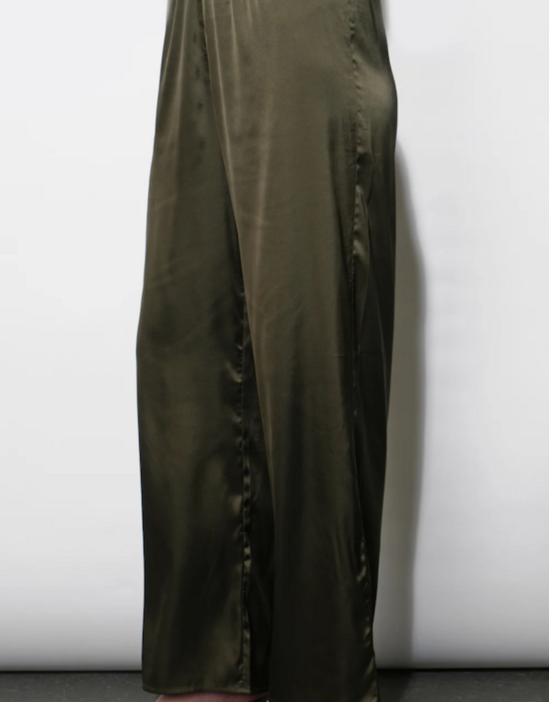 Greylin Fiona Satin Pant in Olive