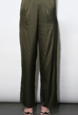 Greylin Fiona Satin Pant in Olive