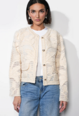 Greylin Sutton Open Crochet Cardigan in Cream