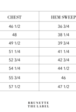 Brunette the Label Heart Oversized Cardigan in Light Pink w/ White Patches