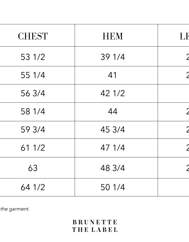 Brunette the Label All Over Tiny Heart Girlfriend Crew in Black w/ Cream Hearts