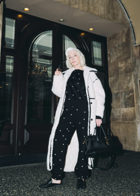 Brunette the Label All Over Tiny Heart Oversized Jogger