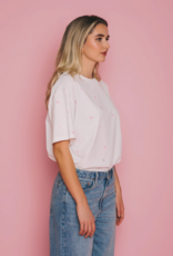 Brunette the Label All Over Tiny Heart Oversized Boxy Tee