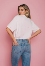 Brunette the Label All Over Tiny Heart Oversized Boxy Tee