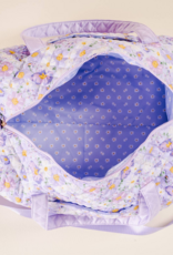 The Darling Effect On-The-Go Quilted Weekender Bag in Purple Bouquet Beauty