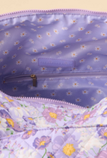 The Darling Effect On-The-Go Quilted Weekender Bag in Purple Bouquet Beauty
