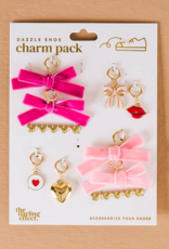 The Darling Effect Dazzle Shoe Charm - Velvet Crush (Hot Pink)