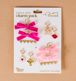 The Darling Effect Dazzle Shoe Charm - Velvet Crush (Hot Pink)
