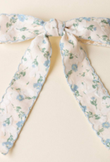 The Darling Effect Floral Hair Bow - Blue