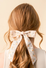 The Darling Effect Floral Hair Bow - Yellow