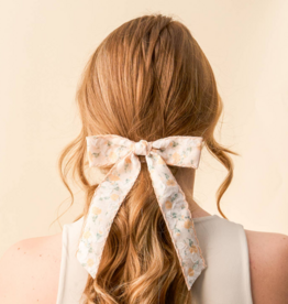 The Darling Effect Floral Hair Bow - Yellow
