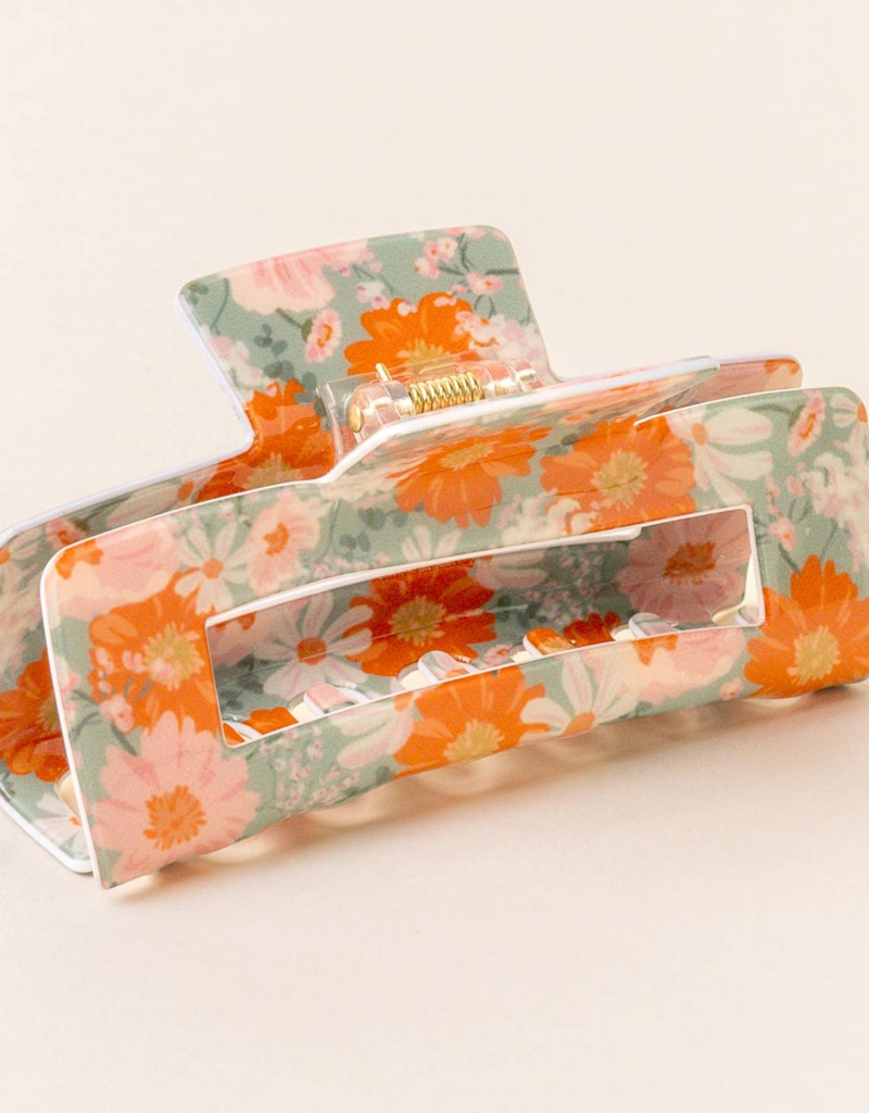 The Darling Effect Claw Clip - Bouquet Beauty Sage