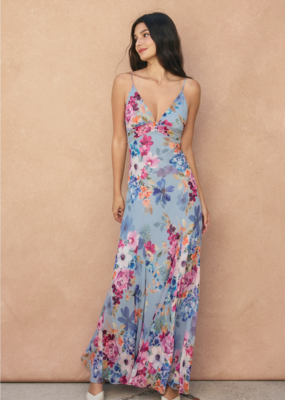 Dress Forum Garden Promenade Godet Flared Maxi Dress
