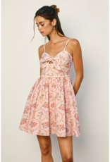 Dress Forum Cottage Charm Tie-Front Mini Dress in Romantic Garden