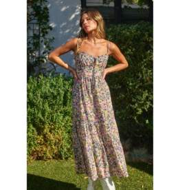 Dress Forum Morning Glory Tie-Back Midi Dress